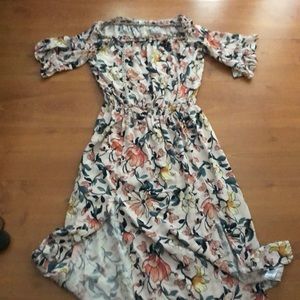 Long maxi with off the shoulder neck line